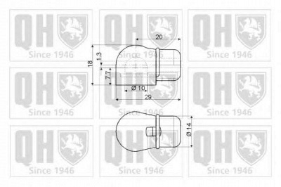 QUINTON HAZELL qts128634 -  Газовая пружина, крышка багажник